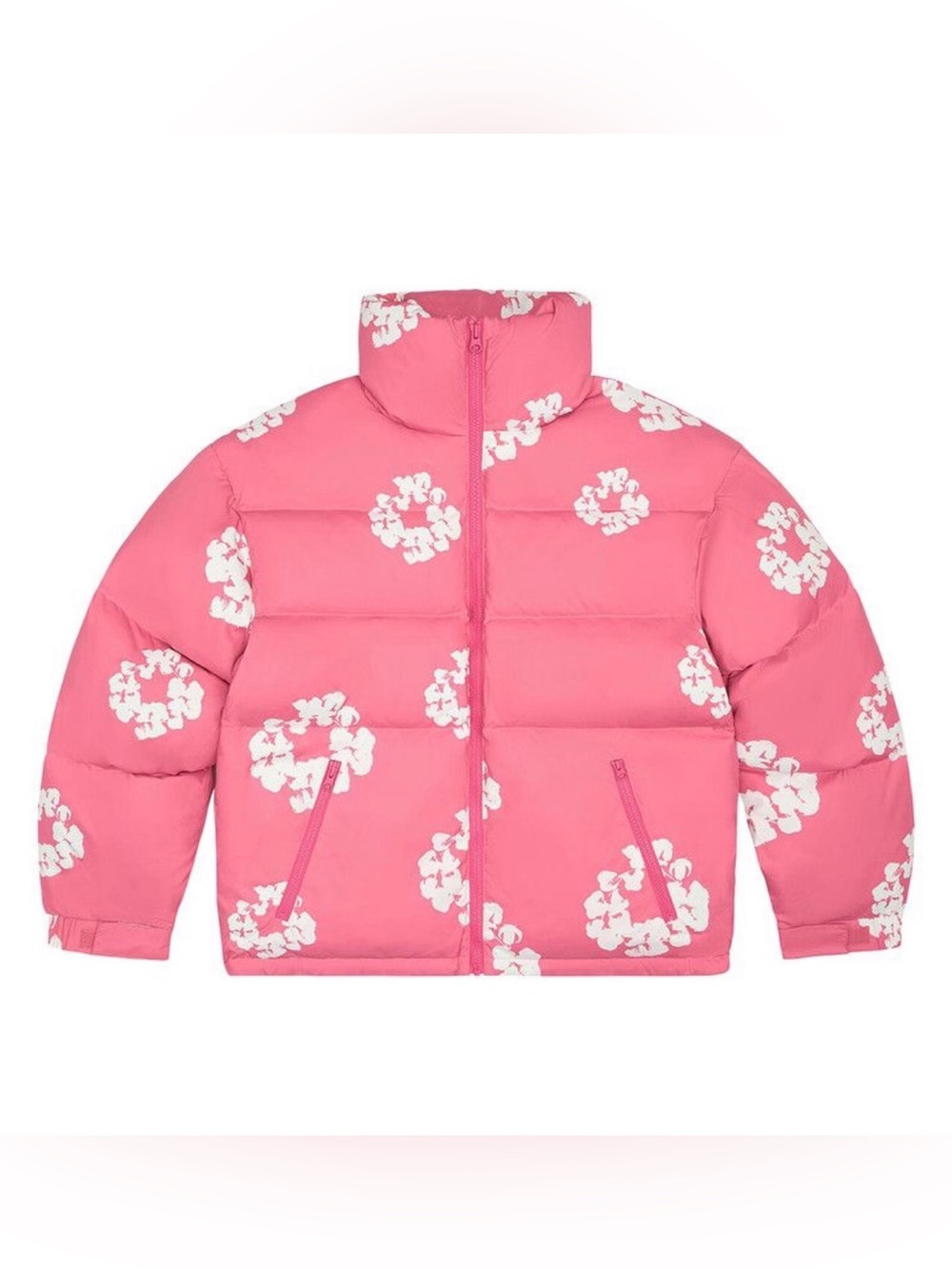 Denim Tears ‘Cotton Wreath” Pink  Puffer Jacket